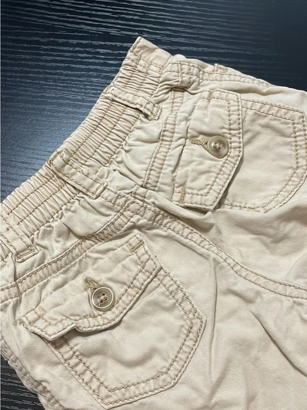 6/12m Vintage Y2K Old Navy Khaki Cargo Pants